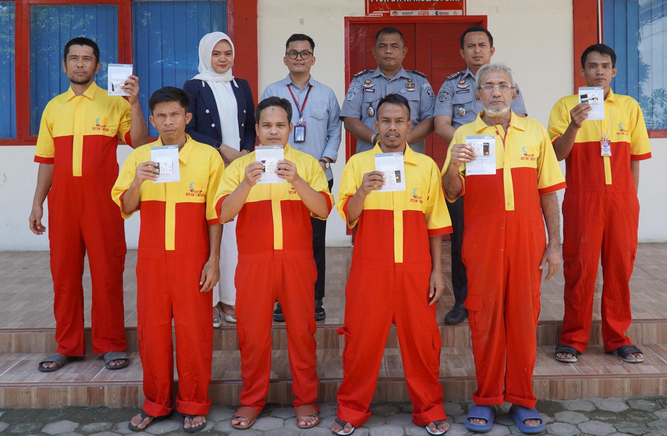 Warga Binaan Rutan kelas I Medan Terima Buku Tabungan Dari Bank BRI